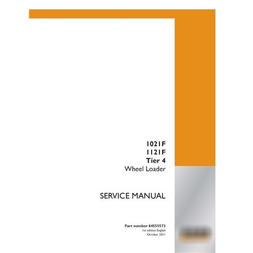 Manuel d'entretien du chargeur sur roues Case 1021F, 1121F Tier 4 PDF