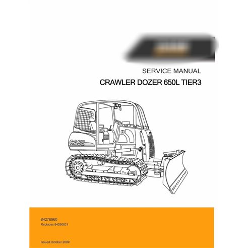 Bulldozer sobre orugas Case 650L Tier 3 pdf manual de servicio