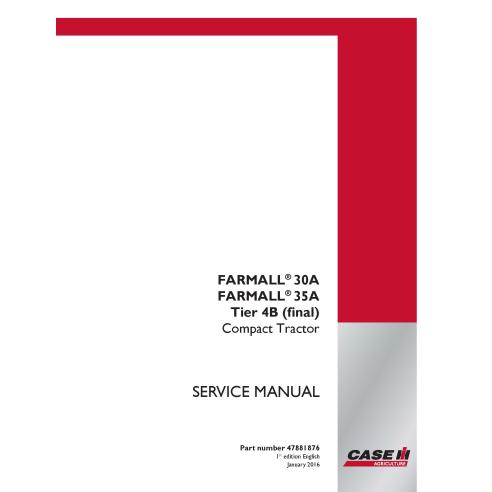 Case IH Farmall 30A, 35A tractor compacto manual de servicio PDF - Case IH manuales
