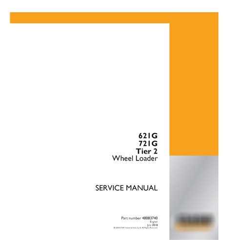 Case 621G, 721G Tier 2 wheel loader pdf service manual 