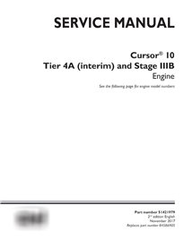 Manual de serviço em pdf do mecanismo Case Cursor 10 Tier 4A e Estágio IIIB