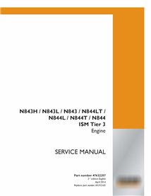 Caso N843H, N843L, N843, N844L, N844L, N844, N844 ISM Tier 3 engine manual de serviço em pdf