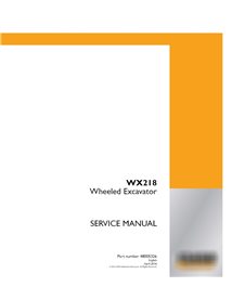 Excavadora de ruedas Case WX218 manual de servicio pdf