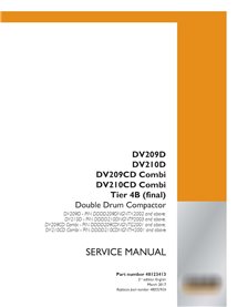Case DV209D, DV210D, DV209CD Combi, DV210CD Combi Tier 4B compactador pdf manual de servicio