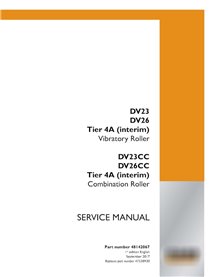 Case DV23, DV26, DV23CC, DV26CC Tier 4A roller pdf manual de servicio