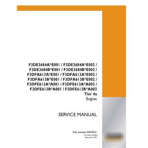 Case F3DE3684A series engine pdf service manual 