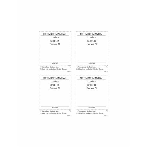 Case 680 CK Series C loader pdf service manual 