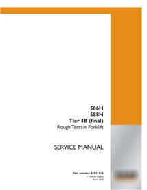 Manuel de service PDF pour chariot élévateur tout terrain Case 586H, 588H Tier 4B