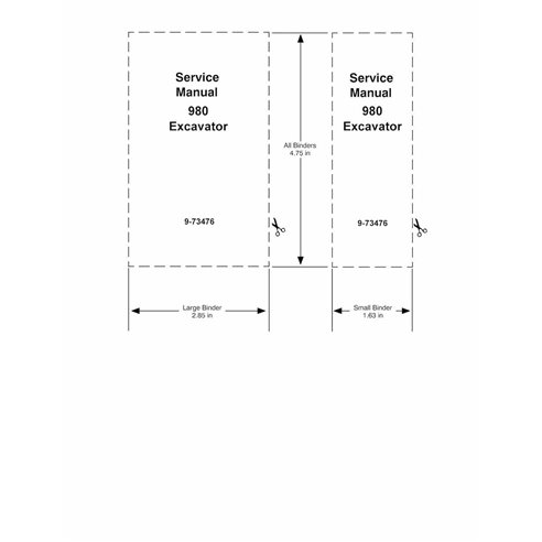 Manual de serviço em pdf da escavadeira Case 980