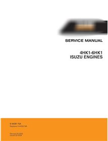 Manual de serviço em pdf do motor ISUZU Case 4HK1-6HK1