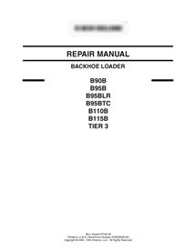 Manuel de réparation pdf de la chargeuse-pelleteuse New Holland B90B, B95B, B95BLR, B95BTC, B110B, B115B Tier 3