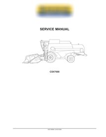 New Holland CSX7040, CSX7050,
CSX7060,, CSX7070, CSX7080 combine pdf service manual 