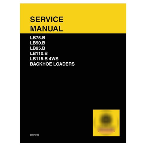 New Holland LB75.B, LB90.B, LB95.B, LB110.B, LB115.B Manual de serviço em pdf da retroescavadeira 4WS