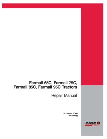 Manual de reparo em pdf do trator Case IH Farmall 65C, 75C, 85C, 95C - Case IH manuais