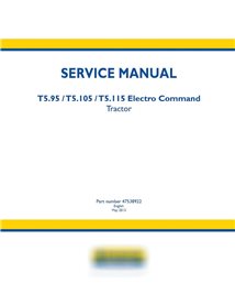 New Holland T5.95, T5.105, T5.115 Electro Command tractor pdf service manual