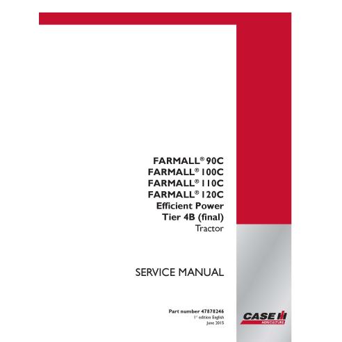 Manual de serviço em pdf do trator Case IH Farmall 90C, 100C, 110C, 120C Tier 4B - Case IH manuais