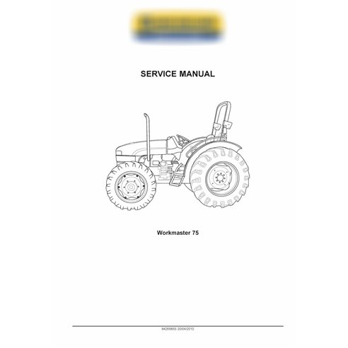 Manuel d'entretien pdf du tracteur New Holland Workmaster 75