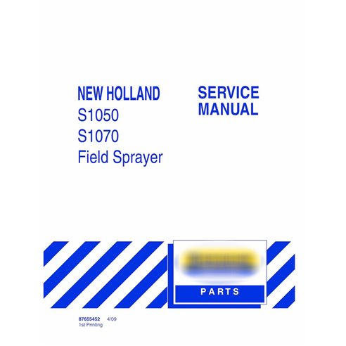 New Holland S1050, S1070 pulverizador pdf manual de servicio