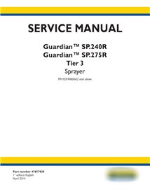 New Holland Guardian SP.240R, SP.275R Tier 3 sprayer pdf service manual