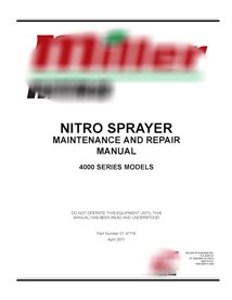 New Holland Miller Nitro 4215, 4215HT, 4240, 4240HT, 4275, 4315, 4365 sprayer pdf service manual 