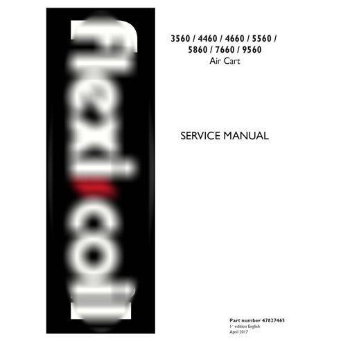 New Holland Flexicoil 3560, 4460, 4660, 5560, 5860, 7660, 9560 air cart pdf service manual 