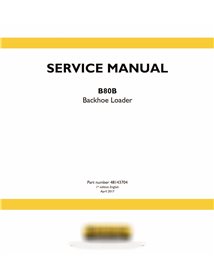New Holland B80B backhoe loader pdf service manual 