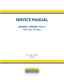 Manipulador telescópico New Holland LM5020, LM5030 Tier 3 pdf manual de servicio