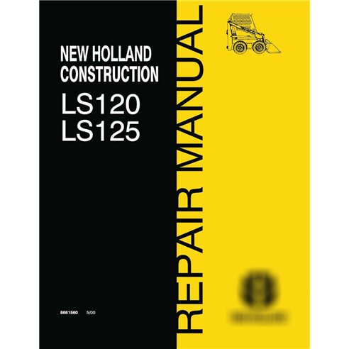 New Holland LS120, LS125 skid loader manual de reparación en pdf