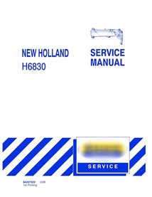 Manuel d'entretien pdf du déménageur de disques New Holland H6830