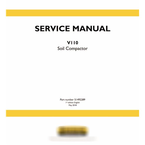 Manual de serviço em pdf do compactador New Holland V110
