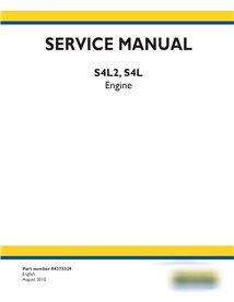 Manual de serviço em pdf do motor New Holland S4L, S4L2