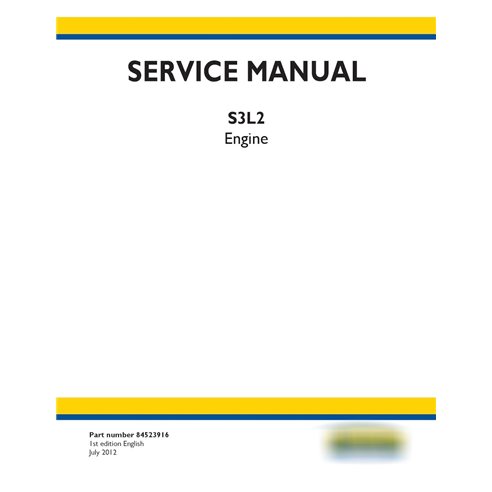 New Holland S3L2 engine pdf service manual 