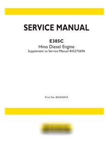 New Holland E385C Hino Diesel engine pdf service manual 
