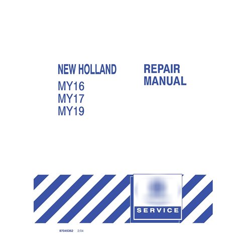 New Holland MY16, MY17, MY19 tractor pdf manual de servicio