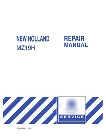 Manuel d'entretien pdf du tracteur New Holland MZ19H