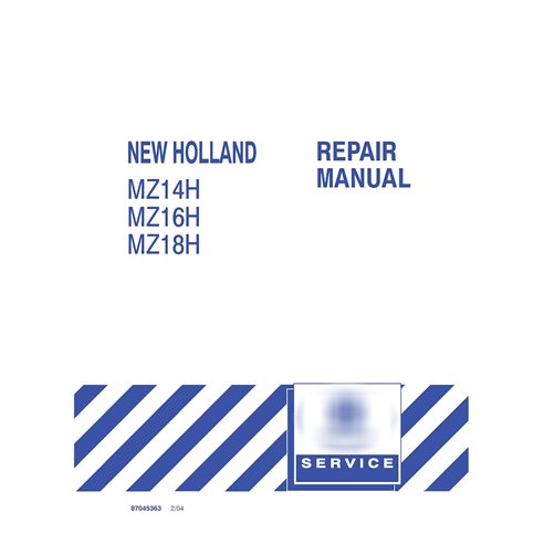 New Holland MZ14H, MZ16H, MZ18H tractor pdf service manual 