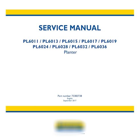 New Holland PL6011, PL6013, PL6015, PL6017, PL6019, PL6024, PL6028, PL6032, PL6036 sembradora manual de servicio en pdf