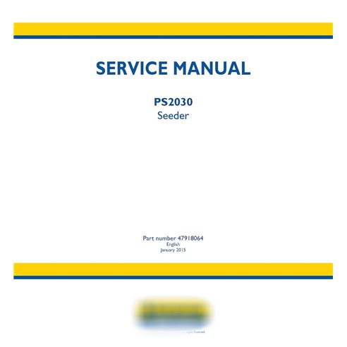 New Holland PS2030 seeder pdf service manual 