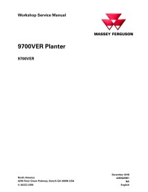 Massey Ferguson 9700VER sembradora pdf manual de servicio del taller - Massey Ferguson manuales