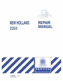 New Holland 2353 cabezal de disco pdf manual de servicio