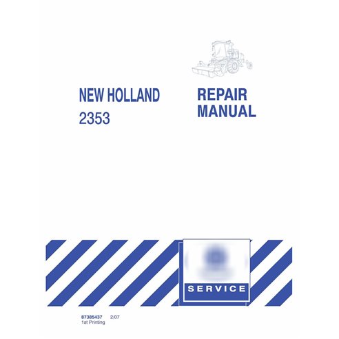 New Holland 2353 disc header pdf service manual 