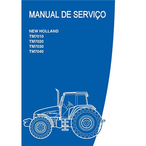 New Holland TM7010, TM7020, TM7030,  TM7040 tractors pdf service manual PT