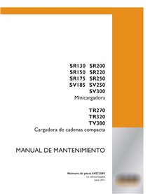 Case SR130-SR250, SV185-SV300, TR270-TR320, TV380 skid steer loader pdf service manual ES