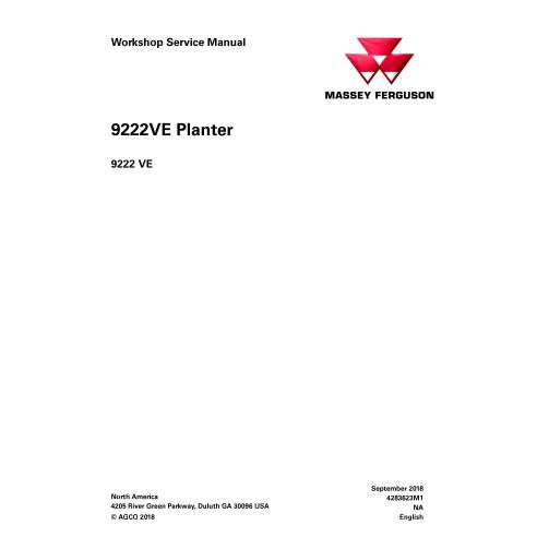 Massey Ferguson 9222VE sembradora pdf manual de servicio de taller - Massey Ferguson manuales - MF-4283623M1