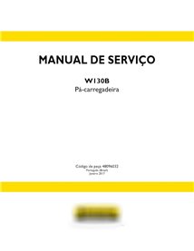 Pá carregadeira de rodas New Holland W130B pdf manual de serviço PT
