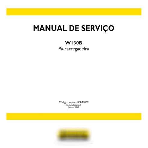 New Holland W130B chargeuse sur pneus pdf manuel d'entretien PT