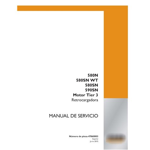 Case IH 580N, 580SN, 590SN Tier 3 retroexcavadora pdf manual de servicio ES