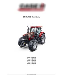 Case IH Puma 165, 180, 195, 210, 225 CVX tractor manual de servicio pdf