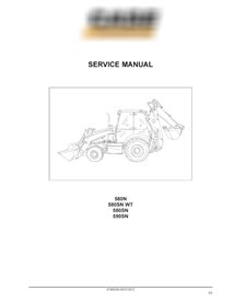 Manual de serviço da retroescavadeira Case 580N, 580SN, 590SN Tier 3 pdf