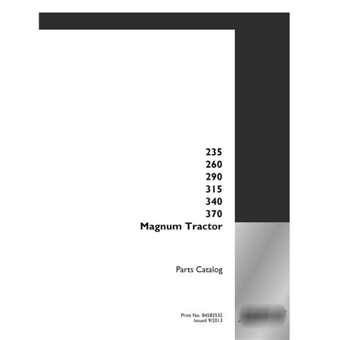 Case IH Magnum 235, 260, 290, 315, 340, 370 tractor pdf parts catalog 